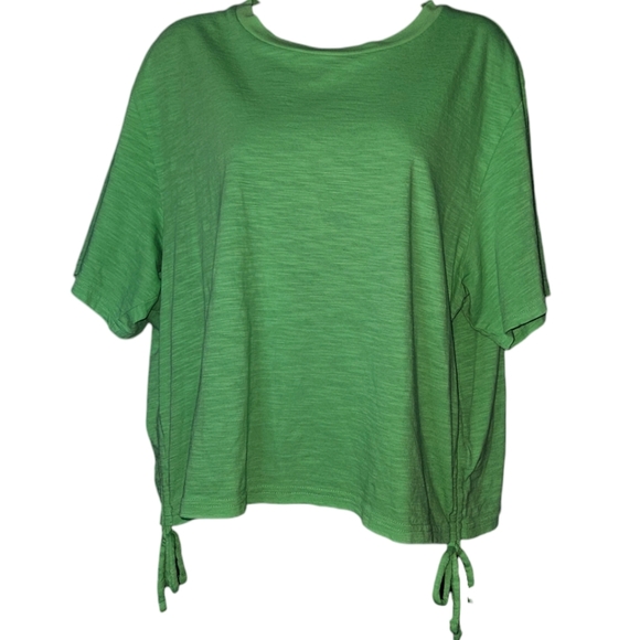 NWT Universal Thread Short Sleeve Side Tie Crop Top - Picture 1 of 3